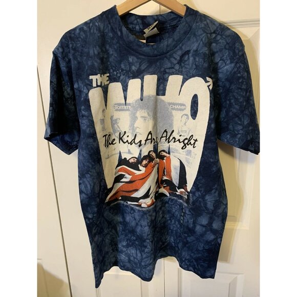 The Who - “The Kids Are Alright” Blue Shirt Mens Sz M Liquid Blue Dead stock Nwt - Picture 3 of 7
